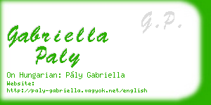 gabriella paly business card